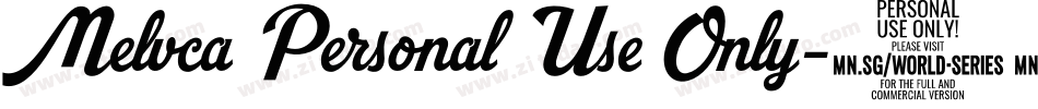 Melvca Personal Use Only字体转换